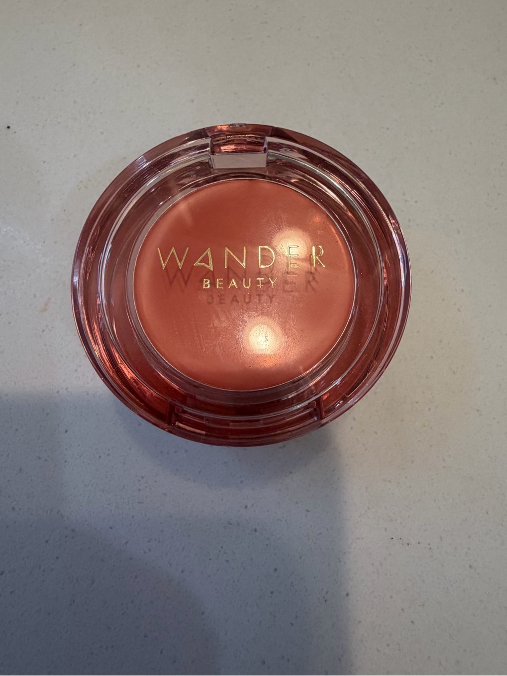 Wander Beauty Cream Blush and lip duo in Soft Peachy Coral